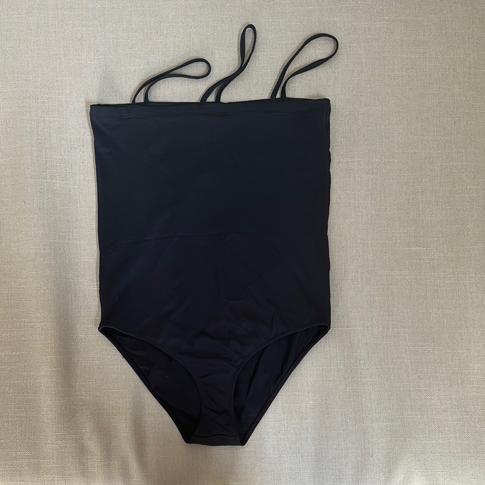 Baserange Nida Swimsuit in Black - with 3 Spaghetti Straps